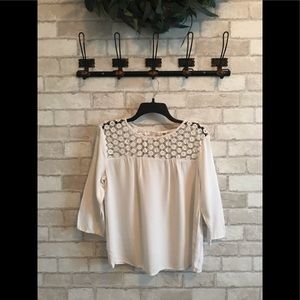 Open Shoulder Knit Blouse